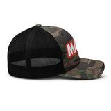 Camouflage trucker hat