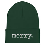 "Merry." Cuffed Beanie