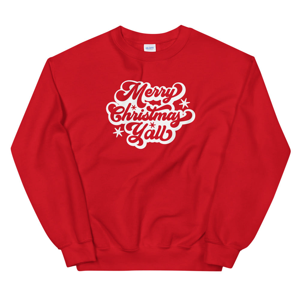 "Merry Christmas Y'all" Unisex Sweatshirt