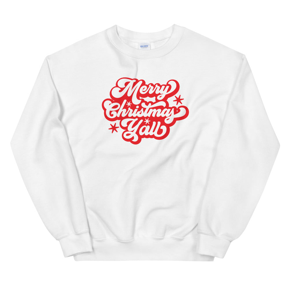 "Merry Christmas Y'all" Unisex Sweatshirt