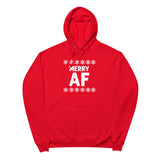 "Merry AF" Unisex fleece hoodie