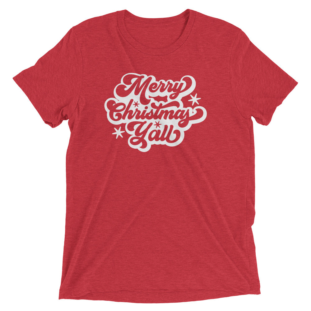 "Merry Christmas Y'all" Short sleeve t-shirt